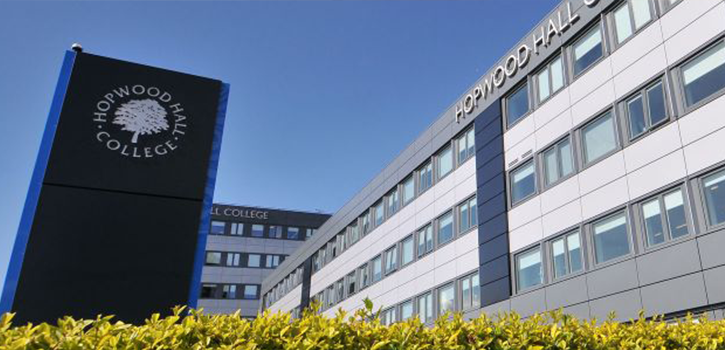 Het Hopwood Hall College gebouw